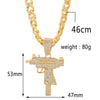 Men Hip Hop Uzi Gun Pendant Necklace Trendy Submachine Gun Shape Pendants Necklaces HipHop Jewelry men Gift
