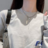 Necklace For Women Letter Good Luck Pendant Gothic Vintage Multilayer Clavicle Chain Hip-Hop Design Chokers Jewelry New