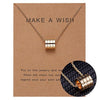 Simple Hollow Round Circle Pendant Charm Necklace Femme Elegant Gold Choker Necklace Wish Card Jewelry Dropship
