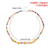 Smile Face Colorful Beads Necklace Street Hip-hop Smiley Face Couple Wild Bead Necklace