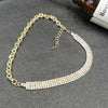 Splice Shiny Bohemian Clavicle Chain Personality Vintage Multilayer Necklace For Women Baroque Prom Accessories