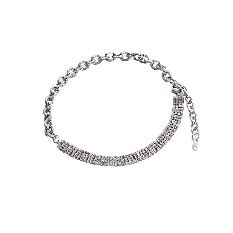 Splice Shiny Bohemian Clavicle Chain Personality Vintage Multilayer Necklace For Women Baroque Prom Accessories