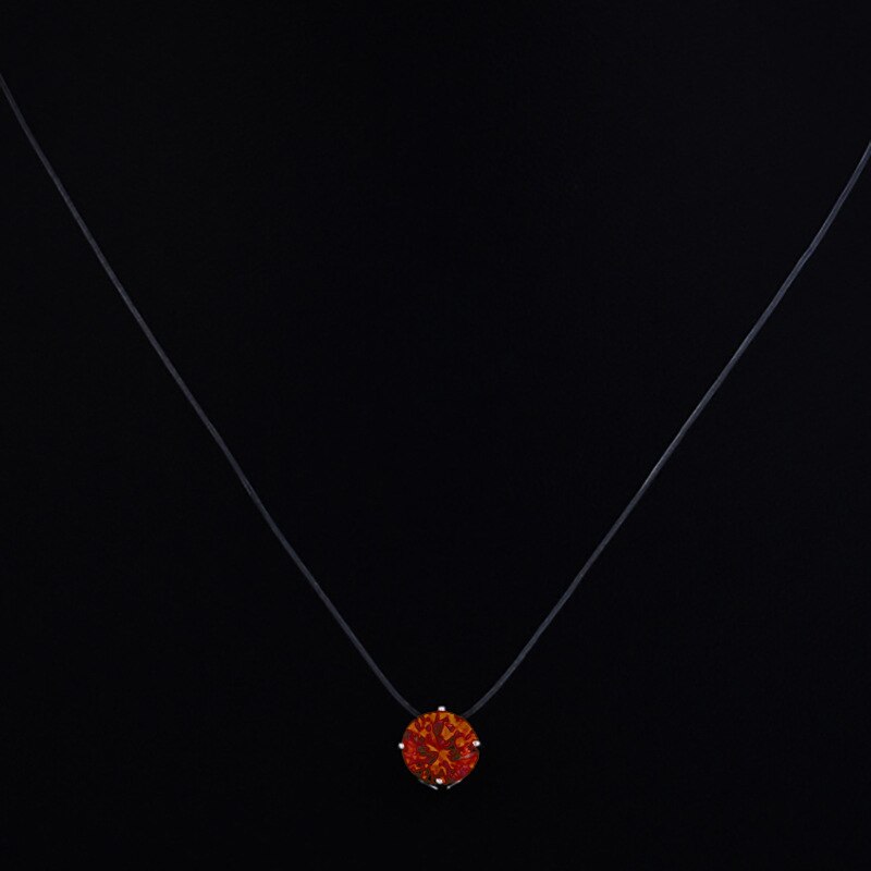 Teardrop Torques 2021 Transparent Fishing Line Born year Necklace Jewelry Torques Clavicle Invisible Woman Necklace