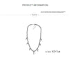 Titanium Steel Riveting Necklace For Unisex Gothic Simple Irregular Clavicle Chain Tassel Man Black Jewelry New