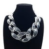Transparent Acrylic Hyperbole Thick Chain 7 Colors Chunky Multi Colors Choker Necklace Unisex Jewelry Accessories Gift