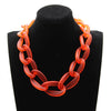 Transparent Acrylic Hyperbole Thick Chain 7 Colors Chunky Multi Colors Choker Necklace Unisex Jewelry Accessories Gift