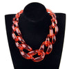 Transparent Acrylic Hyperbole Thick Chain 7 Colors Chunky Multi Colors Choker Necklace Unisex Jewelry Accessories Gift