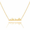 Vintage London Skyline Necklace Women Stainless Steel Layer Choker Sherlock Jewelry Rose Gold Maxi Necklace Men Kolye
