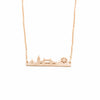 Vintage London Skyline Necklace Women Stainless Steel Layer Choker Sherlock Jewelry Rose Gold Maxi Necklace Men Kolye