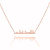 Vintage London Skyline Necklace Women Stainless Steel Layer Choker Sherlock Jewelry Rose Gold Maxi Necklace Men Kolye