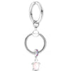 Zinc Alloy Silver Plated Keychain For Women Men Lovers Gift Wedding Couple Lemon Pendant Keyring Key Chain