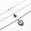 Sell Anime The Seven Deadly Sins Necklace Meliodas Green Crystal Three Layers Punk Necklace For Man Women Gothic Jewelry