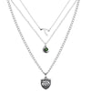 Sell Anime The Seven Deadly Sins Necklace Meliodas Green Crystal Three Layers Punk Necklace For Man Women Gothic Jewelry