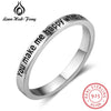 Hot Selling 100% 925 Sterling Silver Rings for Women YOU MAKE ME HAPPY WHEN SKIES ARE GREY Romantic Gift to Appreciate friends