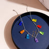 Selling Colorful Bears Necklaces for Women Bears Tassel Gold Silver Color Chain Choker Necklace Jewelry Gifts