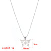 Selling European and American Temperament Jewelry Men and Women Necklace Stainless Steel Butterfly Pendant Necklace