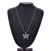 Selling European and American Temperament Jewelry Men and Women Necklace Stainless Steel Butterfly Pendant Necklace