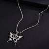 Selling European and American Temperament Jewelry Men and Women Necklace Stainless Steel Butterfly Pendant Necklace