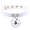 Selling Multi-color Bell Charms Choker Necklace Goth Leather Choker Collar Jewelry For Woman Girls Gift