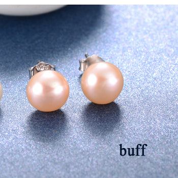 Hot Selling Silver color Earrings For Women Natural Freshwater Pearl Earrings Stud Earings Brincos