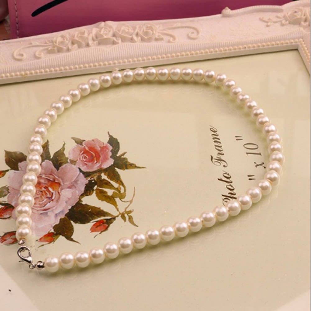 Hot Selling Women Pearl Necklace colliers Simulated Pearl Necklaces Womens jewellery Bridal Jewelry Classic Female Wedding Gifts