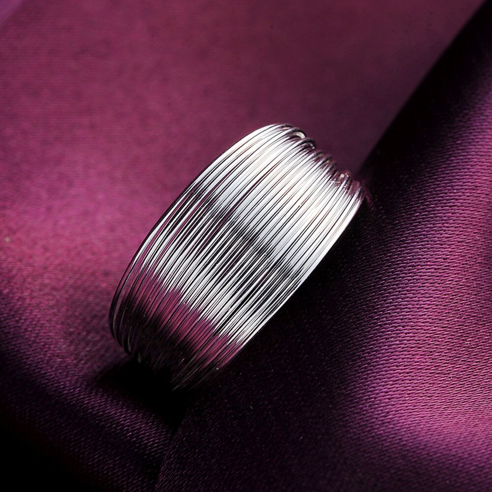 Street all-match jewelry 925 Sterling Silver Multi-line Rings For Women adjustable Wedding Party Christmas Gifts