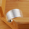 Street all-match jewelry 925 Sterling Silver Multi-line Rings For Women adjustable Wedding Party Christmas Gifts