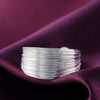 Street all-match jewelry 925 Sterling Silver Multi-line Rings For Women adjustable Wedding Party Christmas Gifts