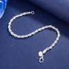 Street charms 4MM Twisted rope chain 925 sterling silver Bracelets for man woman classic jewelry Wedding party gifts