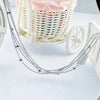 Street 925 Stamped Silver Smooth Beads Necklace For Women Wedding party fine Jewelry Popular brands Christmas gifts