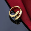 Street 925 Stamped silver gold plated Water drop Rings charm For women party wedding Jewelry gifts