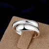 Street 925 Stamped silver gold plated Water drop Rings charm For women party wedding Jewelry gifts