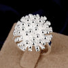 Street 925 Sterling Silver Pretty Fireworks Rings for Women Size 6-10 wedding accessories party Jewelry gift