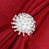 Street 925 Sterling Silver Pretty Fireworks Rings for Women Size 6-10 wedding accessories party Jewelry gift