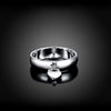 Street 925 Sterling silver romantic heart lock Couple ring size 6/7/8/9/10 LOVE Wedding Party gifts Jewelry