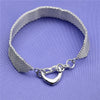 Street 925 sterling Silver Net chain bracelets earrings for women Jewelry sets designer Party wedding Holiday gifts