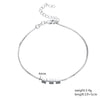 Street 925 sterling Silver Pretty Simple 3 squares Bracelets for Women Party wedding accessories Gifts fine Jewelry
