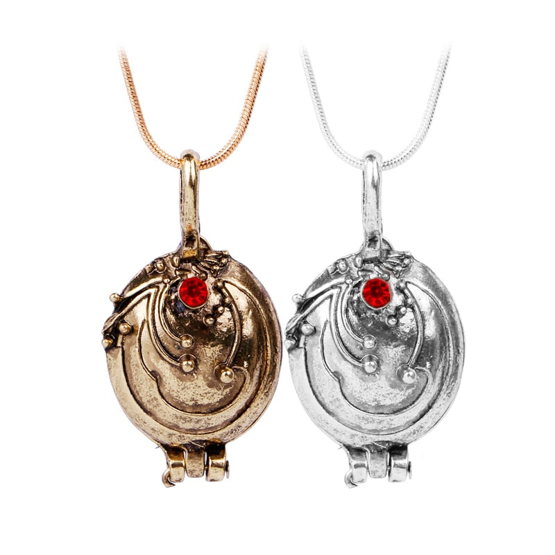The Vampire Diaries necklace Elena Gilbert vintage vervain verbena pendant jewelry for men women Choker Necklace Pendant