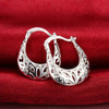 Trendsetter 925 Sterling Silver Pretty Carved drop Earrings for Women  party wedding Jewelry  Christmas Gifts