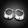 Trendsetter 925 Sterling Silver Pretty Carved drop Earrings for Women  party wedding Jewelry  Christmas Gifts