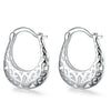 Trendsetter 925 Sterling Silver Pretty Carved drop Earrings for Women  party wedding Jewelry  Christmas Gifts
