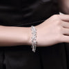 beautiful 925 sterling silver Five-line tassel beads chain Bracelet for woman wedding accessories party Gift Jewelry