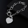 brands 925 sterling silver charm heart card Bracelets for women party Wedding designer fine jewelry Christmas gifts