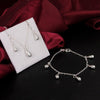 charm 925 Sterling Silver water drop pendant necklace bracelet earrings for woman Jewelry set Party wedding gifts
