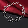 charm designer 925 Sterling Silver heart bracelets neckalce Jewelry setsfor women classic Party wedding Couple gifts