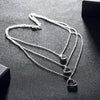charm designer 925 Sterling Silver heart bracelets neckalce Jewelry setsfor women classic Party wedding Couple gifts