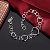 charm designer 925 Sterling Silver heart bracelets neckalce Jewelry setsfor women classic Party wedding Couple gifts