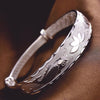 charm trend 999 sterling silver Pisces play lotus bracelets Bangle for women classic party wedding jewelry gifts