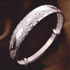 charm trend 999 sterling silver Pisces play lotus bracelets Bangle for women classic party wedding jewelry gifts