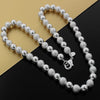 charms 8MM frosted smooth beads 925 Stamped Silver Necklaces for woman Classic noble Jewelry wedding Christmas Gift